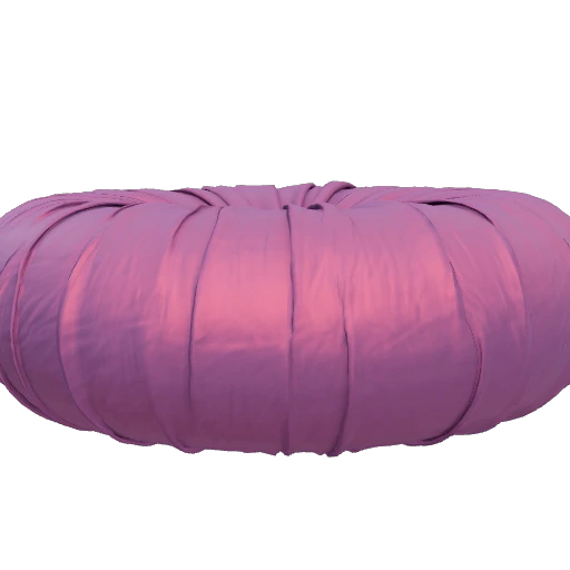 Embroidered Silk Ottoman