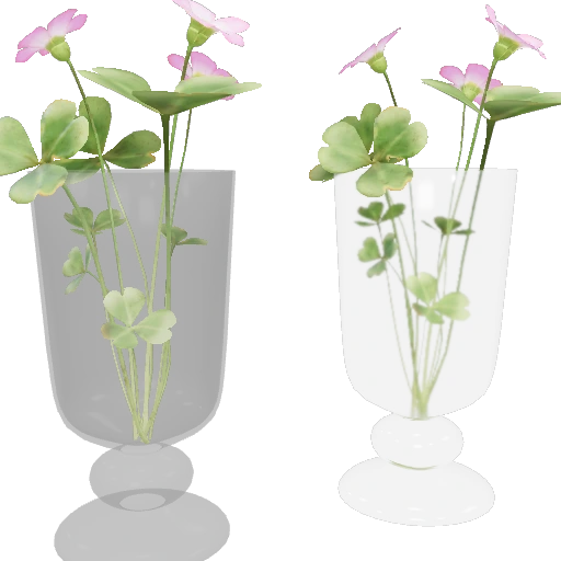 Crystal Vase & Bouquet