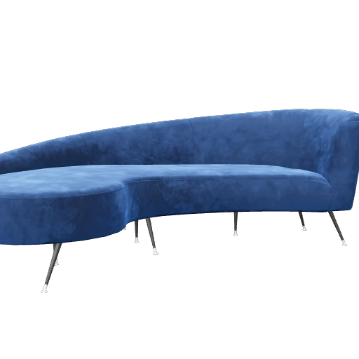 Glam Sapphire Velvet Sofa